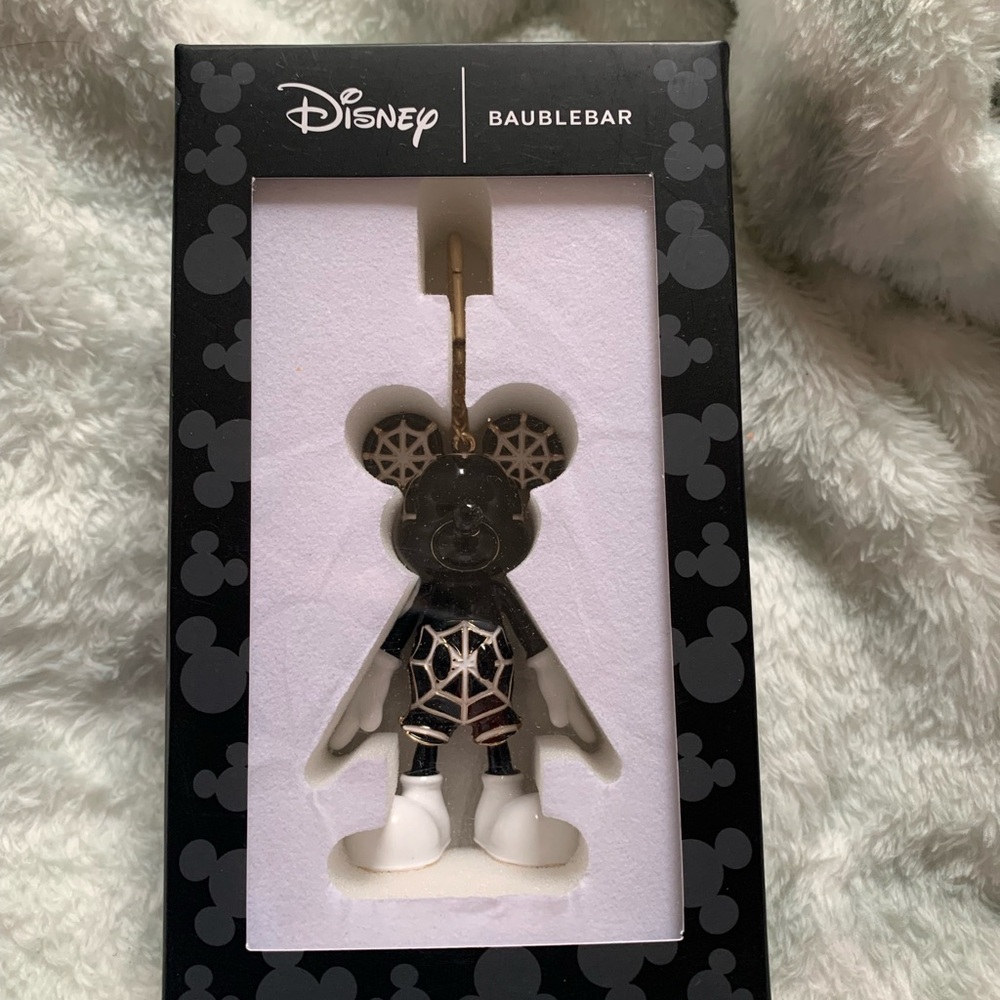 Disney BaubleBar Mickey Mouse Black and Gold Bag Charm